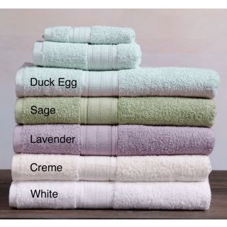 Laura Ashley Solid 3 piece Cotton Towel Set