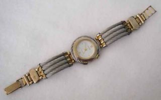 Vintage Lavoni Silver Gold Tone Ladies Watch