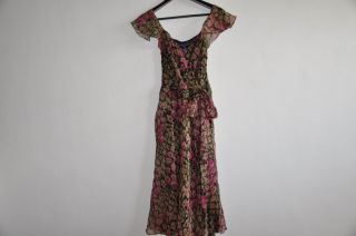 Ralph Lauren Collection Purple Label Silk Floral Dress 2