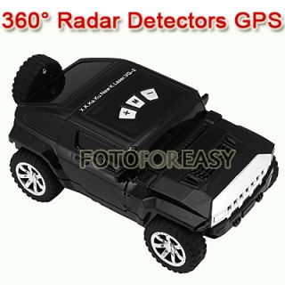 Car Shape Speed Radar 360° Detector Laser Detection Voice Safety