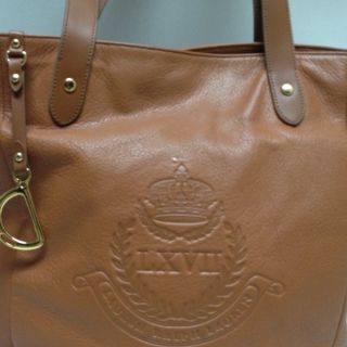 Lauren by Ralph Lauren Tan Handbag Putnam Leather Tote Bag