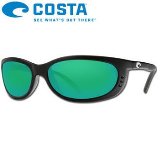 Costa Del Mar Fathom Black Green Mirror Costa 580G Sunglasses