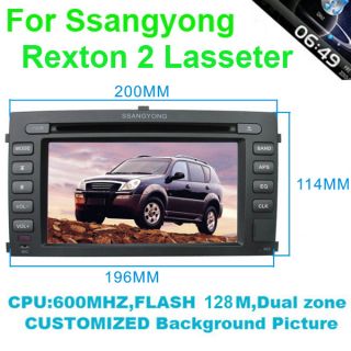 Ssangyong Rexton 2 DVD GPS Radio iPod Analog TV Bluetooth Pip HD800