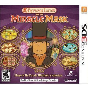New Professor Layton and The Miracle Mask Nintendo 3DS 2012 NTSC