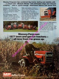 Massey Ferguson Farm Equipment 1655 Lawn Garden Mower Tractor