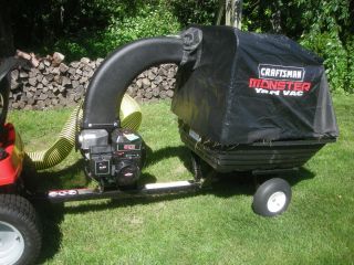 Craftsman Monster Vac Trailer Bagger System Lawn Leaf Mulcher 486