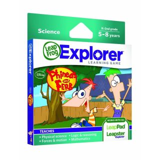 LeapFrog Explorer Learning Game Disney Phineas and Ferb, Brand New in