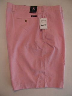 Mens Nice New $49 Ralph Lauren Chaps Oxford Pink Shorts Size 42 Golf