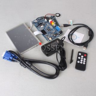 Touchscreen TFT LCD 16 9 SKD Monitor Module LED Backlight Remote