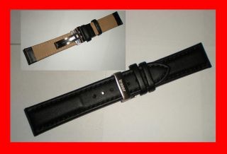 Safety Clasp Traser Luminox Leather Watch Band Strap 22