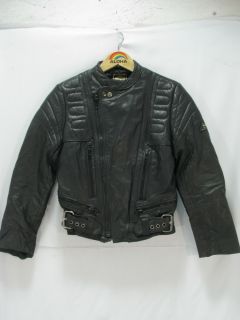 Vtg Echtes Leder Genuine Leather Motorcycle Biker Cafe Racing Jacket