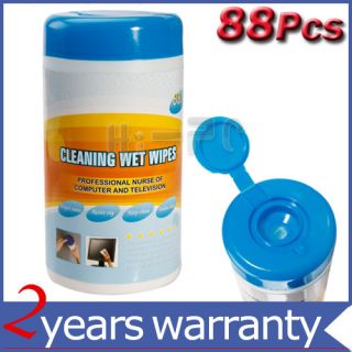 88pcs Laptop Monitor LCD TV Screen Cleaning Wet Wipes