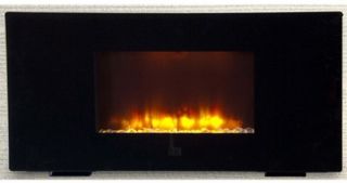 Flat Panel Wall Mount Fireplace Heater Free Stand LED Flame