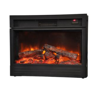 LED Freestanding Electric Fireplace Warm Heater w Remote Control