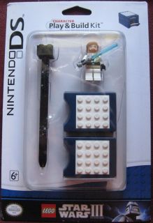 Nintendo DS Lego Star Wars 3 Play Build Kit OBI Wan Kenobi Minifigure