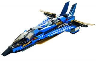  LEGO NINJAGO JAYS STORM FIGHTER no minifigs PLANE ONLY 9442 blue jet