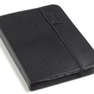 Black Leather Cover (Case) W/ Light For Kindle 3 AKA Kindle Keyboard