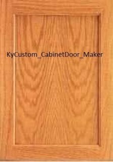 Red Oak Flat Panel Door Sample Custom Made to Order Available