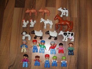 Lego Duplo Figures Farm People Chunky Animals House Lot Blocks