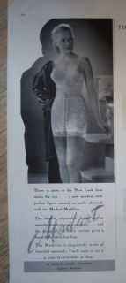 1948 Vintage Le Monde Corset Co Modart Modifier Girdle Garters Ad