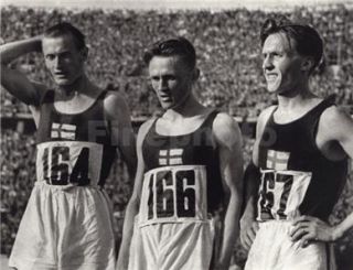 1936 Olympic Runners Finland Track by Leni Riefenstahl