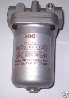 Lenz Viton in Line Waste Oil Fuel Filter DH 750 100