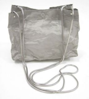Tote Le Monde Silver Recycled Plastic Shoulder Handbag