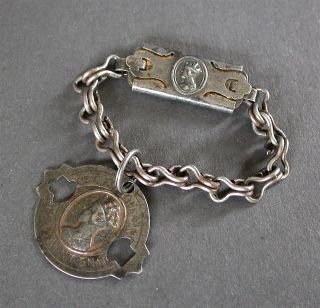Lockable Steel Key Chain by D Leonard Catwinkel England 1869