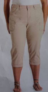 Womens Plus Size Levis Capri Pants Safari Quality Detail Sz 16 18 20