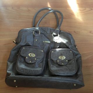 Timi Leslie Faux Leather Baby Diaper Bag