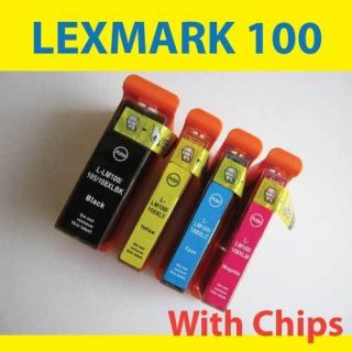 Ink Cartridges for Lexmark 100XL S305 S405 S505 S605 Pro205 PRO703