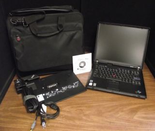 One Lenovo ThinkPad R60 1 83 Core Duo Windows 7 Home Wireless Laptop