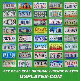 USA UNITED STATES LICENSE PLATES NUMBER TAG BEST LOT NICE PLATES L@@K