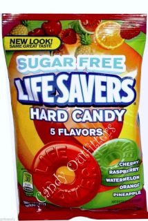 Sugar Free Lifesavers Hard Candy 5 Flavors 2 Bags Sugarfree Candies