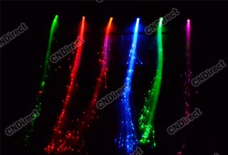 6PCS Led fiber Optic Hair Light up on Glow for Luxy Club Bar Party