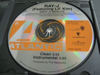 Ray J Feat Lil Kim Wait A Minute 2trk Promo CD CS326 Free U s Shipping