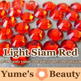 Light Siam Red 3 6mm Crystal Bling Rhinestone Flatback Scrapbook Nail