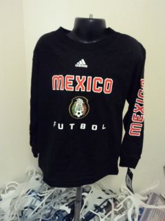 Adidas Mexico Futbol Football Soccer Little Kids Long Sleeve Shirt M 5