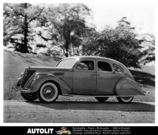 1936 Lincoln Zephyr 4 Door Sedan Factory Photo