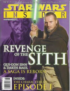 Star Wars Insider Magazine Qui Gon Jinn Liam Neeson