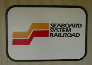 Seaboard System Railroad Metal Sign