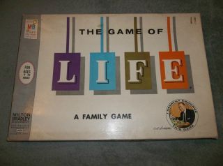 Vintage Board Games Life Milton Bradley 1960s Art Linkletter