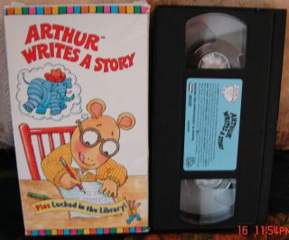 Arthurs Writes A Story Locked in The Library VHS Unlimited SHIP Only