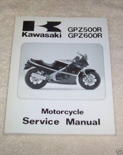 Kawasaki GPZ500R GPZ600R Service Manual 1985 1989