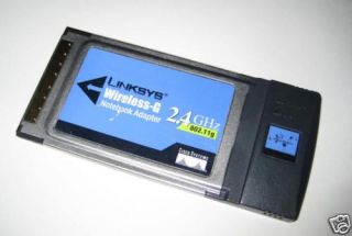 Linksys CardBus Wireless G WiFi WLAN LAN PC Card WPC54G
