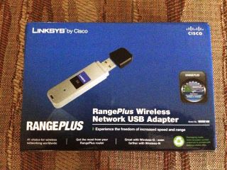 Linksys Range Plus Wireless Network USB Adapter Model WUSB100
