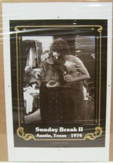 Break Austin Gig Poster w Gold Stevie Nicks Lindsey Buckingham