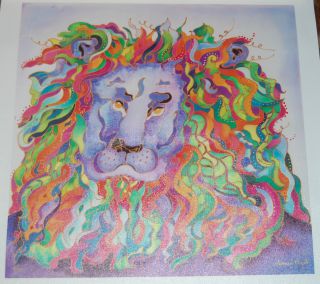 Lion Heart by Linnea Pergola Limited Edition Giclee on Canvas w COA