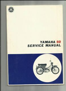 Yamaha 50 Motorcycle Service Manual Original Vintage Moped