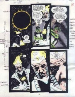 Green Lantern 80 DC Comics DCU Color Guide Art Page 11 Dr Light